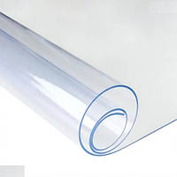 Мягкое стекло Прозрачная силиконовая скатерть на стол Soft Glass Защита для мебели 2.2х1.0 м (Толщина 2мм)