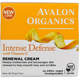 Крем для обличчя, Avalon Organics, вітамін С, (57 г)