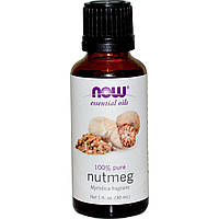 Ефірна олія мускатного горіха (Nutmeg), Now Foods, 30 мл