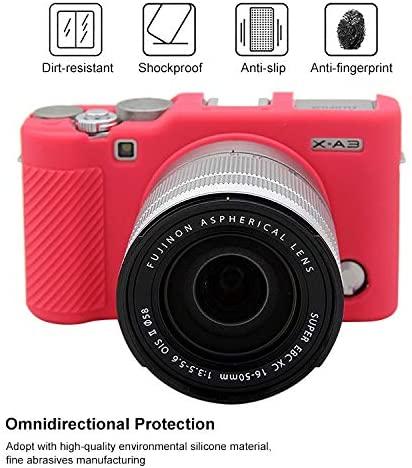 Захисний силіконовий чохол для фотоапаратів FujiFilm X-A3, X-A10 X-A20 X-A5 - червоний
