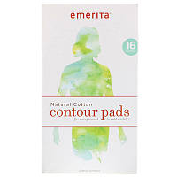 Emerita, Контурные прокладки из натурального хлопка, 16 шт.