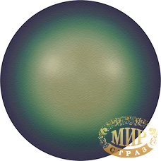 Жемчужная бусина Swarovski, цвет Crystal Scarabaeus Green Pearl, (выберите размер) 1 шт - фото 2 - id-p961443694