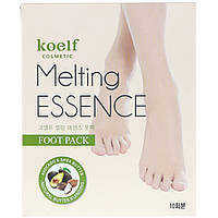 Koelf, Melting Essence Foot Pack, 10 Pairs