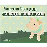 Elizavecca, Green Piggy, колагенова желеподібна маска для обличчя, 3,53 унції (100 г)