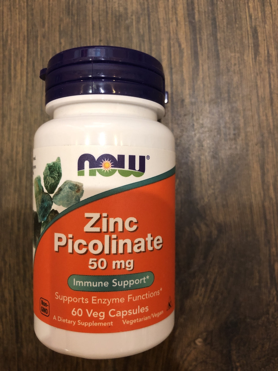 Пиколинат цинку Now Food Zinc Picolinate 50 mg caps 60, фото 1