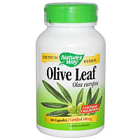 Экстракт листьев оливы, Olive Leaf, Nature's Way, 100 капсул