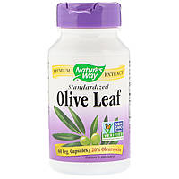 Экстракт листьев оливы, Olive Leaf, Nature's Way, 60 капсул