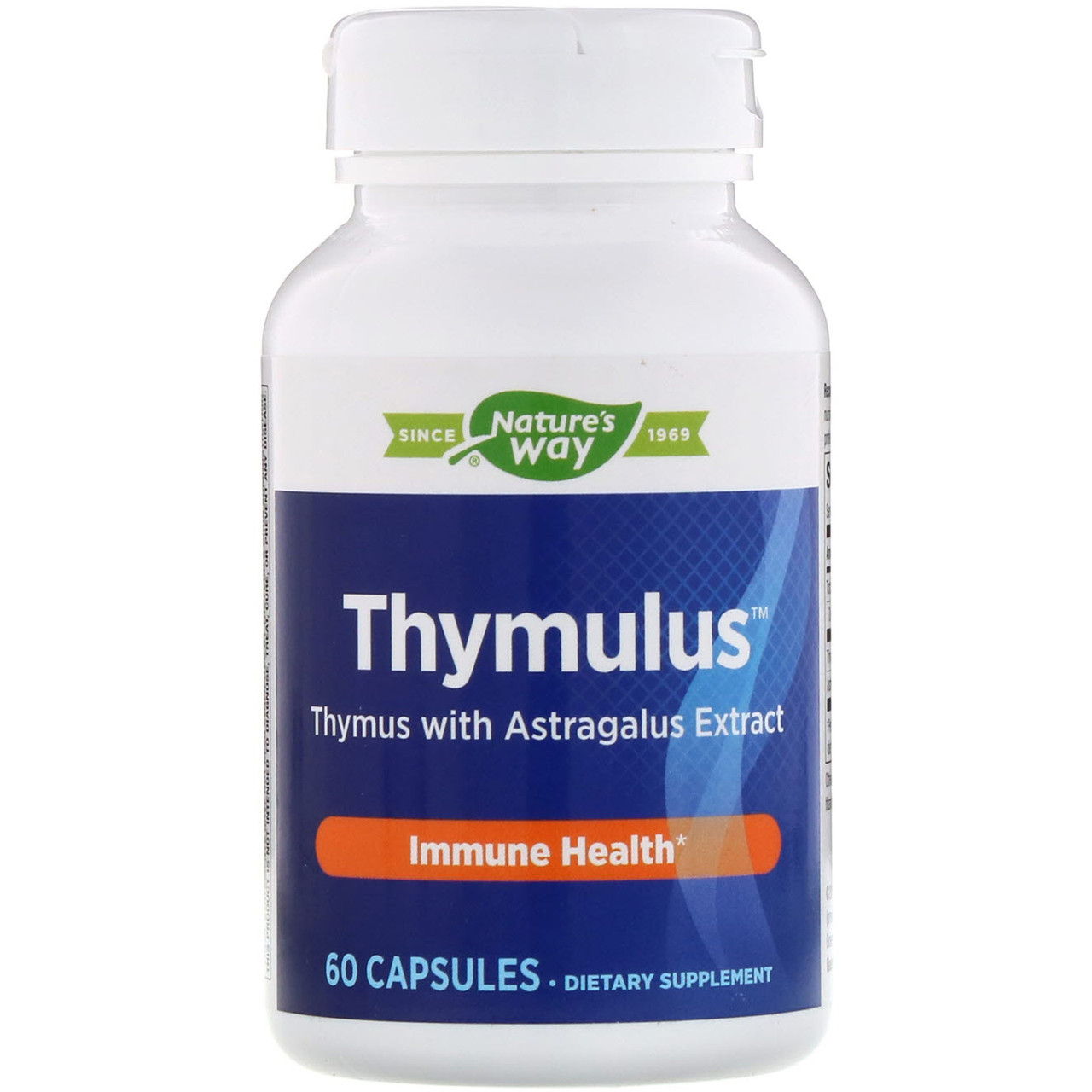 Enzymatic Therapy, Харчова домішка Thymulus, потужна підтримка імунітету, 60 капсул, фото 1