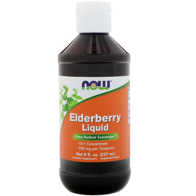 Чорна бузина, Elderberry, Now Foods, 237 мл, фото 1