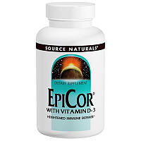 Эпикор + витамин Д3, EpiCor, Source Naturals, 500 мг, 30 капсул
