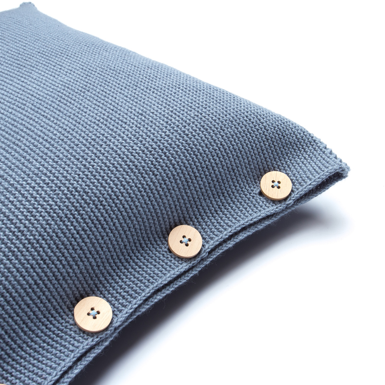 Чохол для подушки в'язаний Ohaina 40х40 Powder Blue