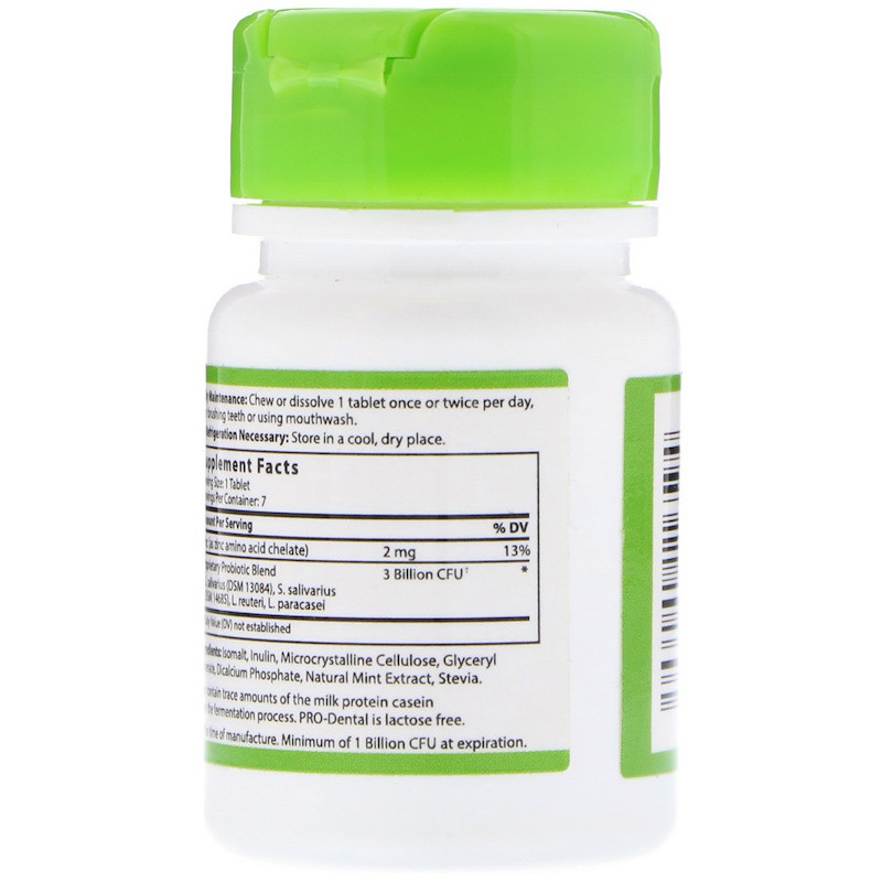 Hyperbiotics, PRODental, Natural Mint Flavor, 7 Chewable Tablets (ID