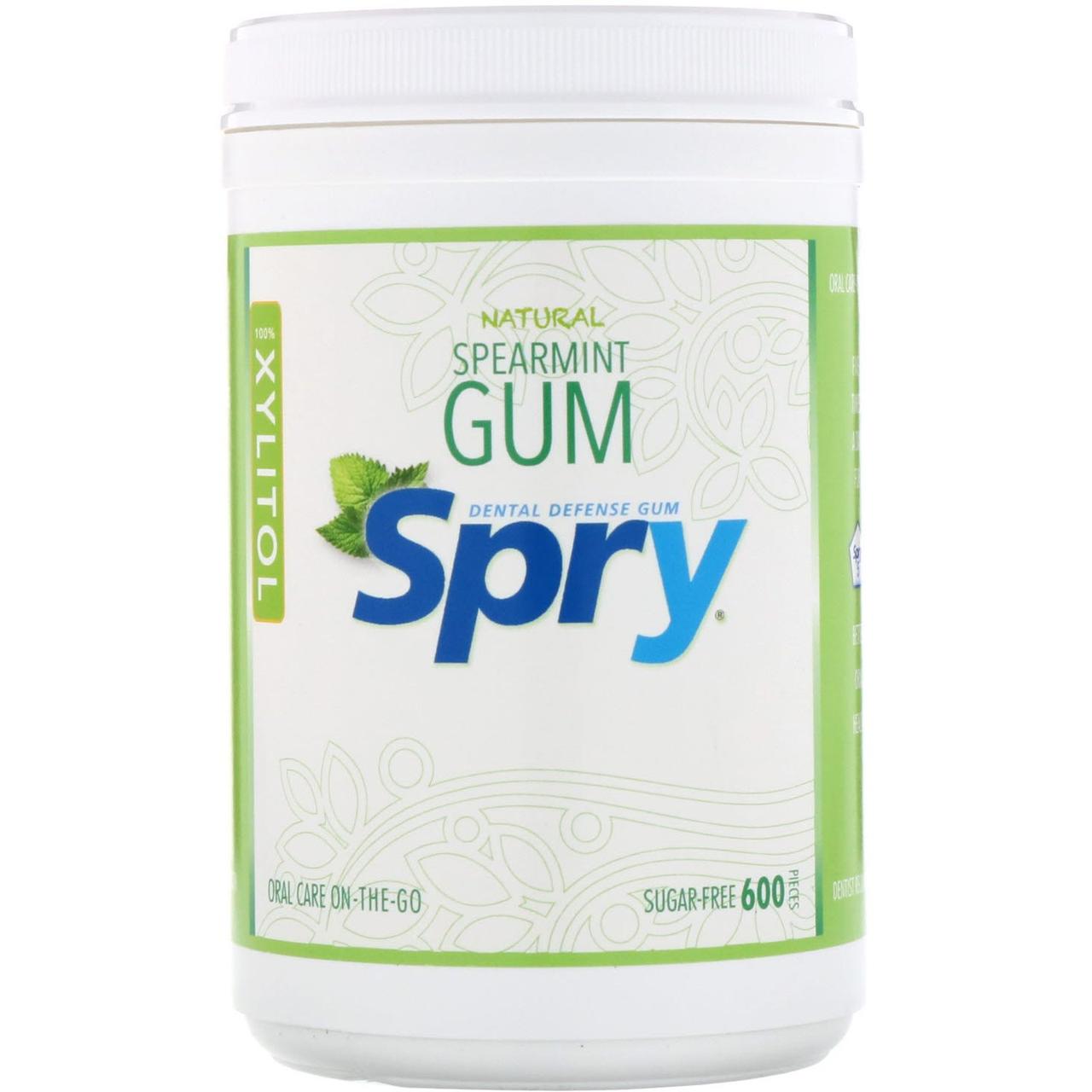 Xlear, Spry, жувальна гумка, м'ята, без цукру, 600 штук, 22,85 унції (648 г), фото 1