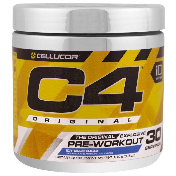 Cellucor, C4 Original для вибухового тренування, перед тренуванням, блакитний лід, 6,3 унцій (180 г), фото 1