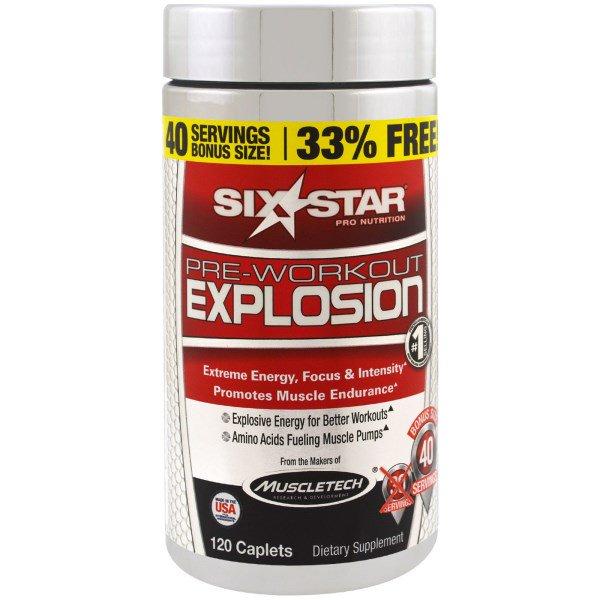 Six Star, Вибух перед тренуванням, 120 капсул, фото 1