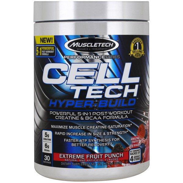 Muscletech, Performance Series, Cell Tech Hyper-Build, екстремальний фруктовий пунш, 485 г (1,07 фунта), фото 1