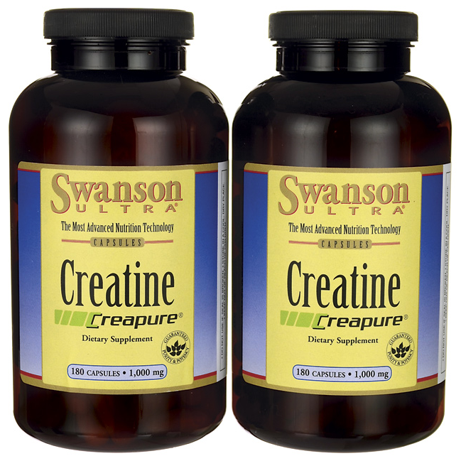Креатин, Creatine Creapure, Swanson, 1 gram 360 капсул, фото 1