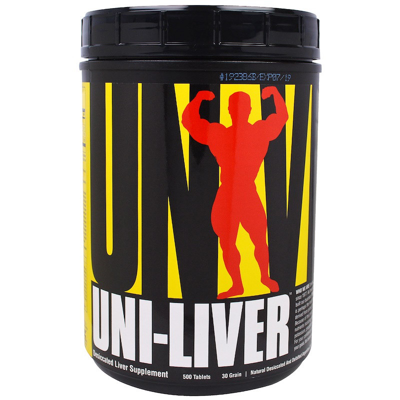 Сушена яловичина печінка (Uni-Liver Desiccited Liver), Universal Nutrition, 500 таблеток, фото 1