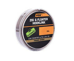 Повідковий матеріал Fox Zig and Floater Hooklink Trans Khaki 12lb 0.28mm 100m