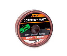Поводковый матеріал Fox Matt Coretex Gravelly Brown 15lb - 20m