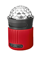 Портативна бездротова акустика Dixxo Go Wireless Bluetooth Speaker with party lights red 21346