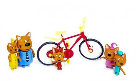 Набір Героїв Три кота з велосипедом, фото 2