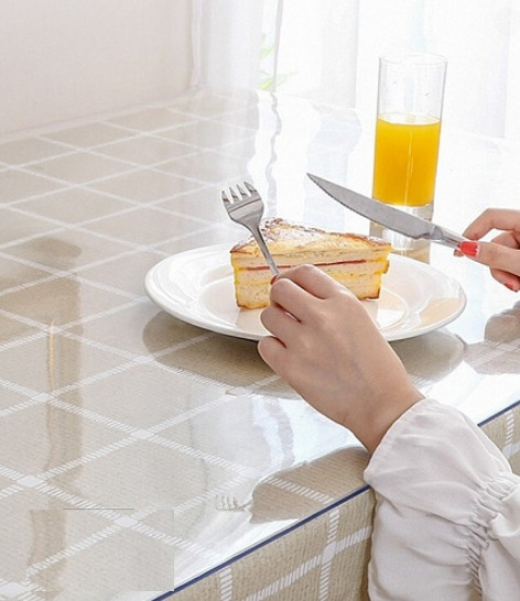 Силіконове м'яке скло Прозора захисна скатертини для столу і меблів Soft Glass (2.6х1.0м) товщина 2 мм