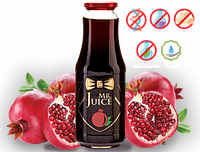 Гранатовый сок Mr Juice с мякотью, прямого отжима, БЕЗ САХАРА 1л