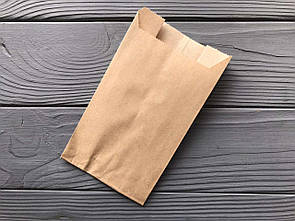 Пакет саше коричневий 170х90х40 мм 65гр/м2 (максимальна жиростійкість) 126Ф