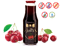 Вишневый сок Mr Juice с мякотью, прямого отжима, БЕЗ САХАРА 1л