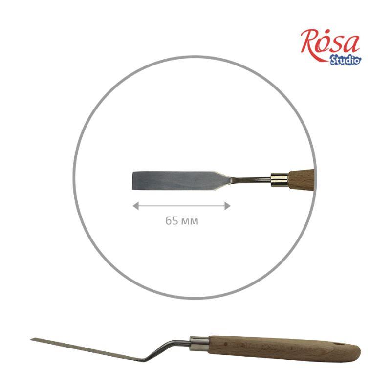 Мастихін ROSA Studio 11908 прямокутний, довжина 6,5 см, фото 1