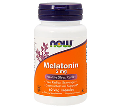 Мелатонін для сну NOW Foods Melatonin 5 mg 180 таб
