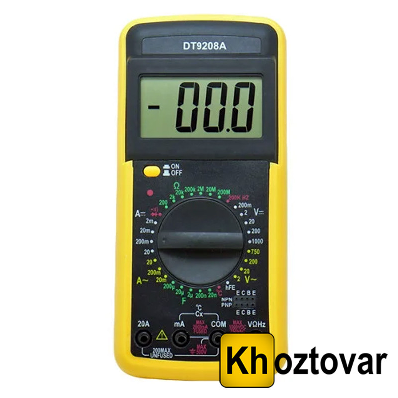 Цифровий мультиметр DT 9208A ⁇ Тестер, фото 1