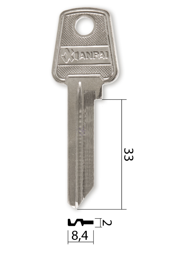 Заготівка ключа BLT-1, фото 1