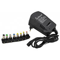 Универсальный блок питания SL-668, 12 v с регулировкой напряжения Solma, адаптер зарядки (8 насадок)