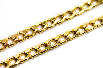 Ланцюг Фурнітура 12х8 мм. Колір Золото Ціна за 1 метр.