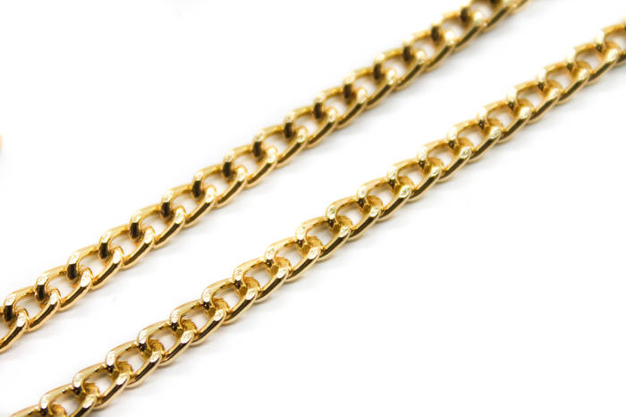 Купить Цепь для рукоделия, 5х3,5мм, Цвет Золото, Цена за 1 метр._А243 ...