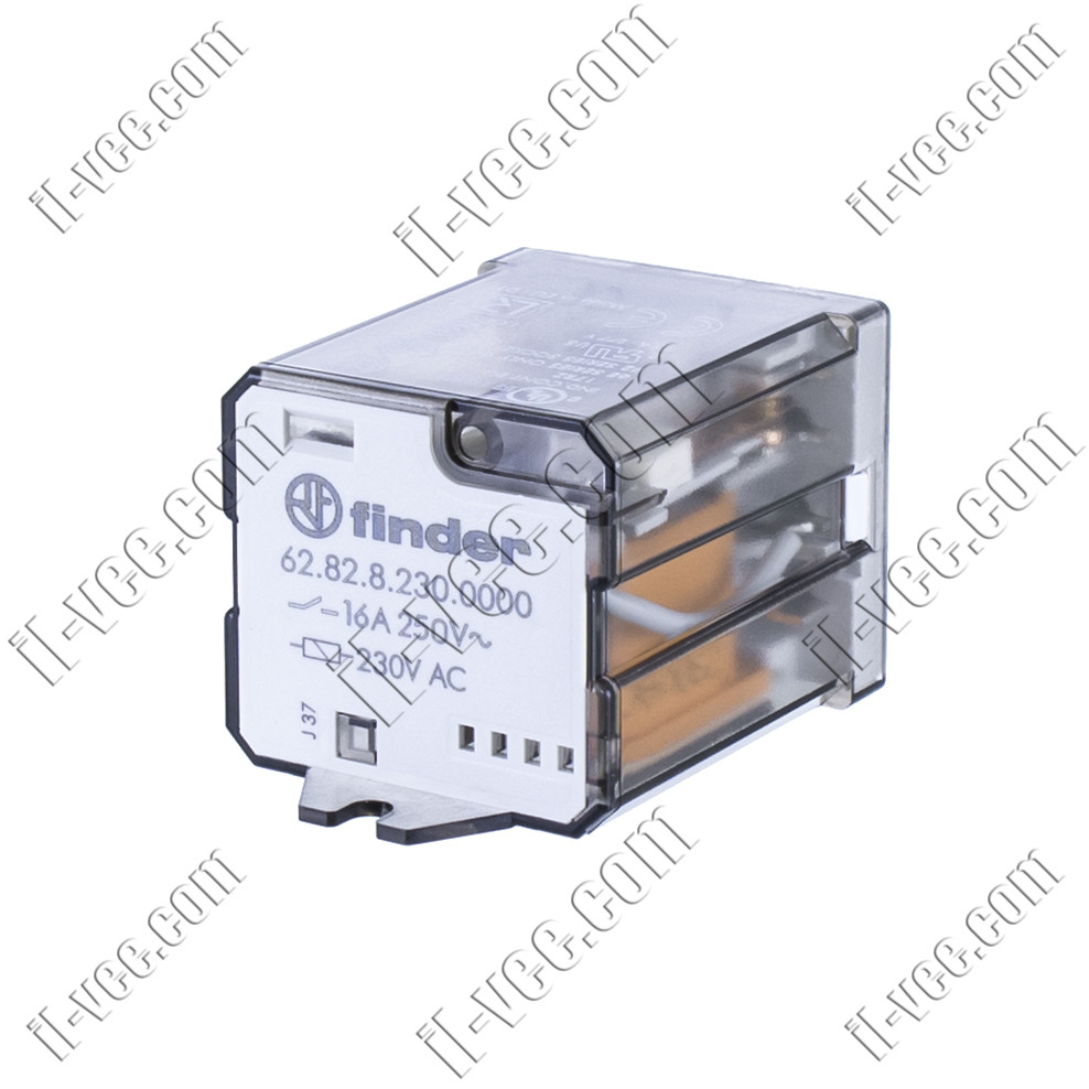 Реле FINDER 62.82.8.230.0000, 230VAC, 16А/250VAC 16А/30VDC