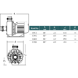 Насос Emaux SR20 (220 В, 27 м3/год, 2.0HP), фото 3