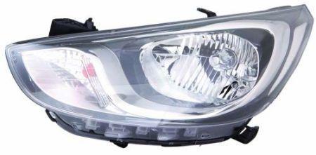 HY Accent 11-15 Фара перед.прав.ел.+мотор. H4/PY21W/W5W RUS DEPO 221-1160RMLEMN2