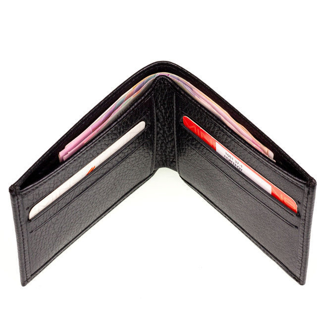 Чоловічий гаманець шкіряний чорний Eminsa 1051-37-1