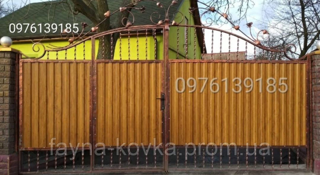 Кована Брама закрита, хвіртка всередині. 6841