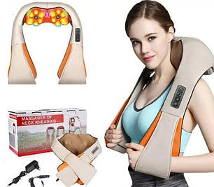 Універсальний електричний масажер для шиї Electric Massager 220+12 WT, фото 1