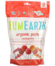 Органічні льодяники YumEarth асорті смаків 50 шт 310 г