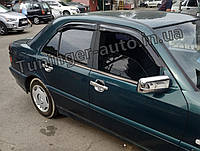 Ветровики, дефлекторы окон Mercedes С180, С220 W202 1993-2000 (Hic)