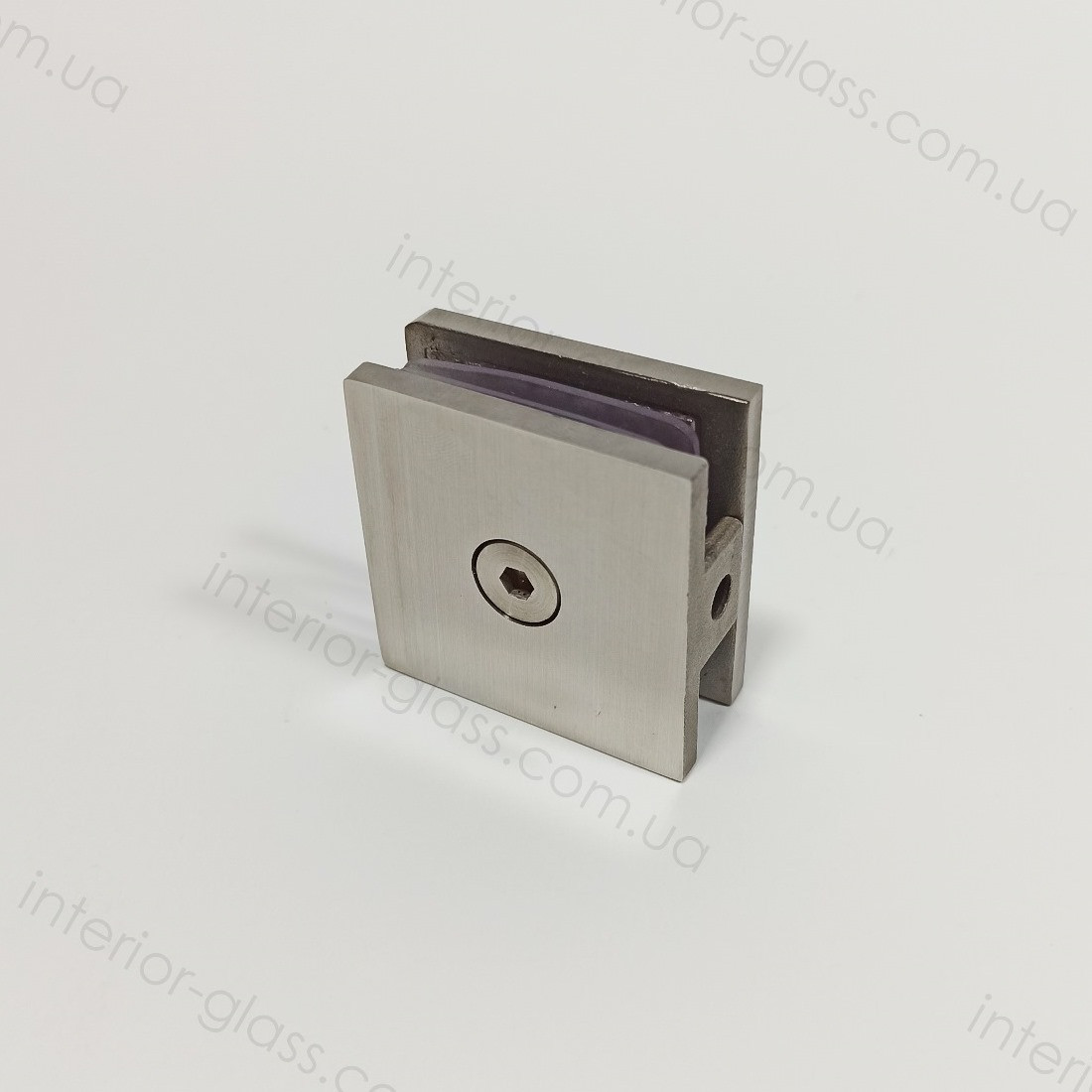 Соединитель стекло-стена HDL-721-1 SSS литой, матовая нержавеющая сталь ...