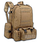 🔥 Тактичний рюкзак з підсумкими "Mountain - 50 pack" (койот) на 50 літрів військовий армійський, фото 10