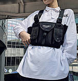 Нагрудна сумка OFFICIAL 0164 чорна, фото 2