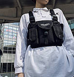 Нагрудна сумка OFFICIAL 0164 чорна, фото 3