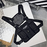 Нагрудна сумка OFFICIAL 0164 чорна, фото 4